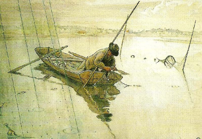 fisket, Carl Larsson